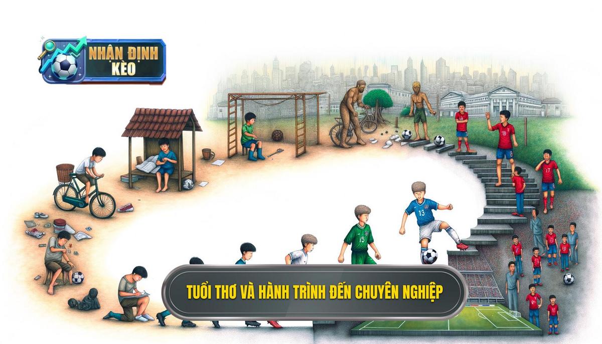 Tuổi thơ và con đường đến bóng đá chuyên nghiệp