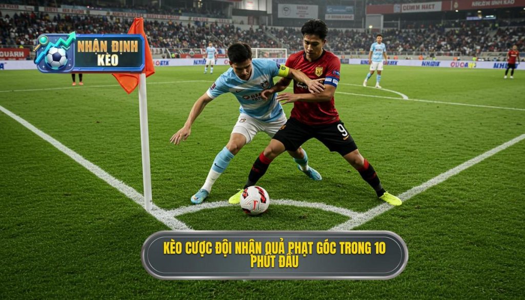 Kèo cược đội nhận quả phạt góc trong 10 phút đầu