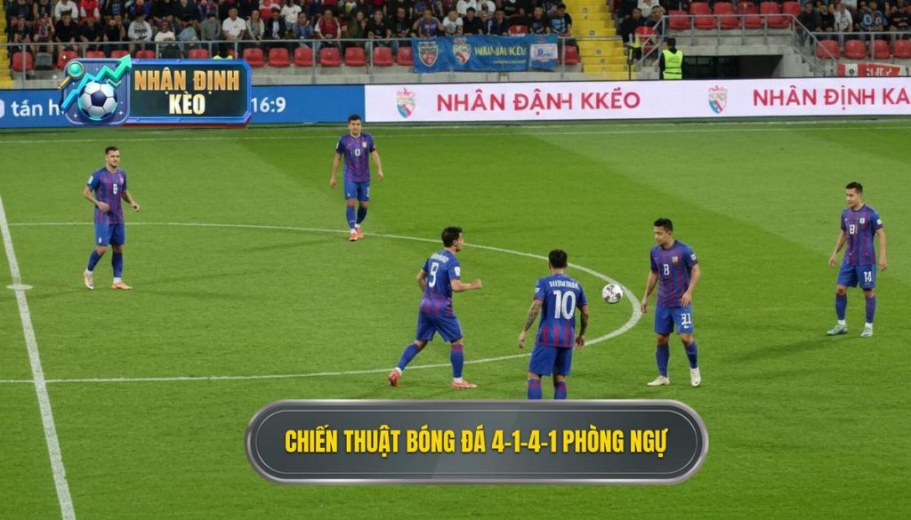 Chiến thuật bóng đá 4-1-4-1 phòng ngự
