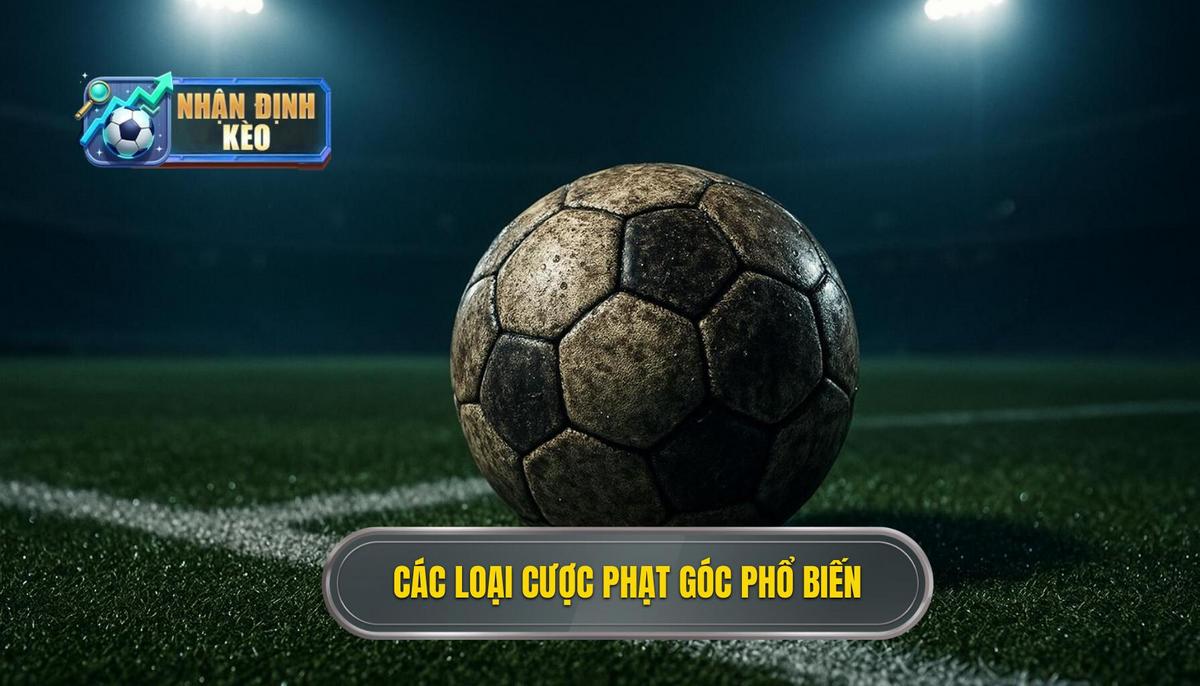 Các loại hình cược phạt góc phổ biến nhất hiện nay