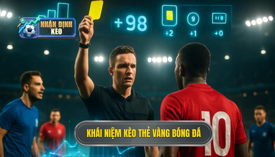 1. Khái niệm kèo thẻ vàng bóng đá
