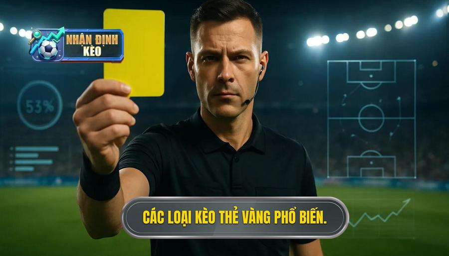 2. Các loại kèo thẻ vàng phổ biến.