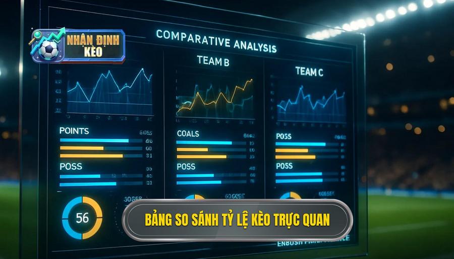 3. Bảng so sánh tỷ lệ kèo trực quan